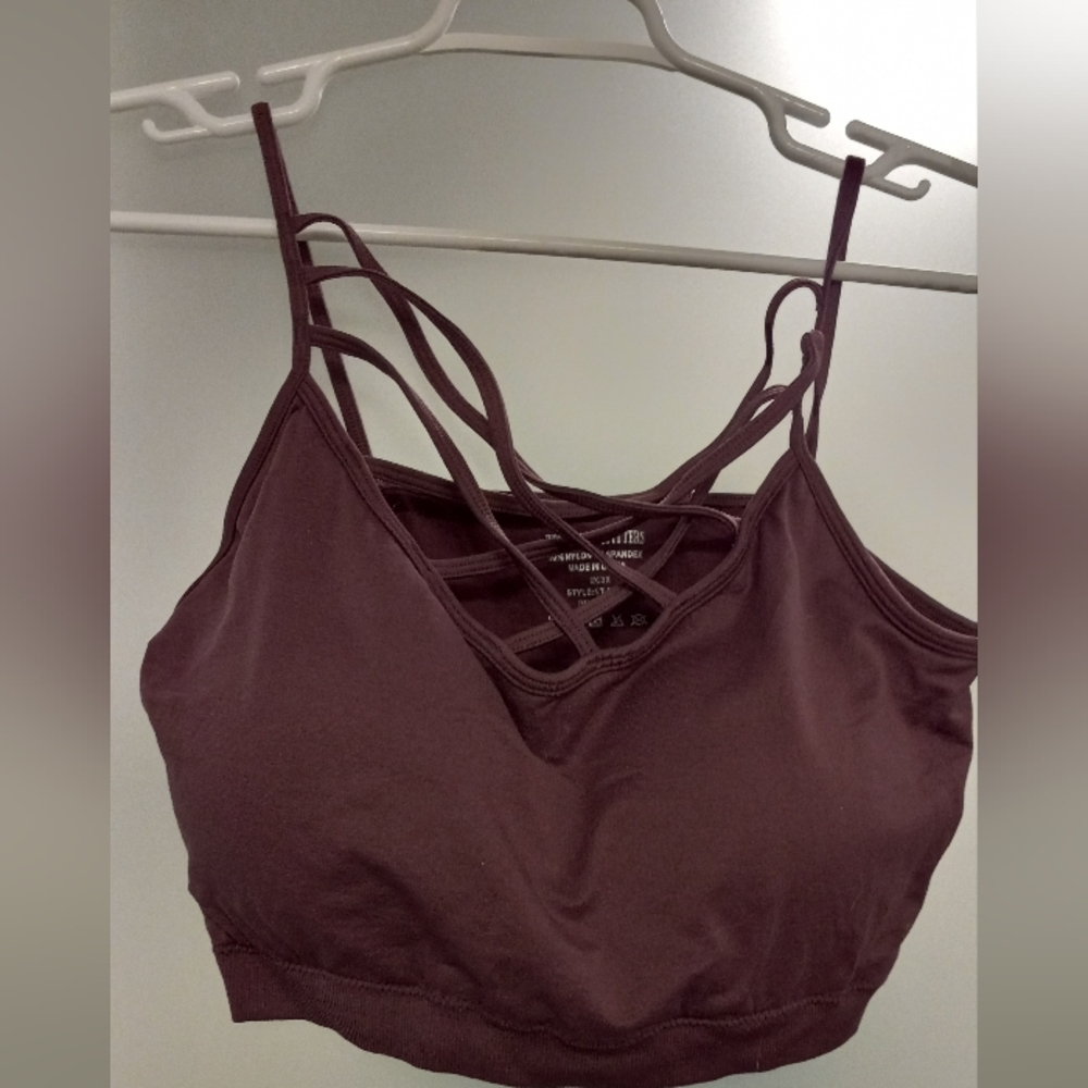 2X/3X Zenana Outfitters Strappy Bralette Maroon
